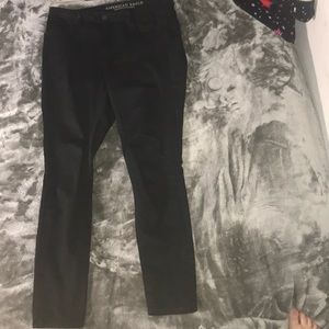 American Eagle black high-rise jeggings